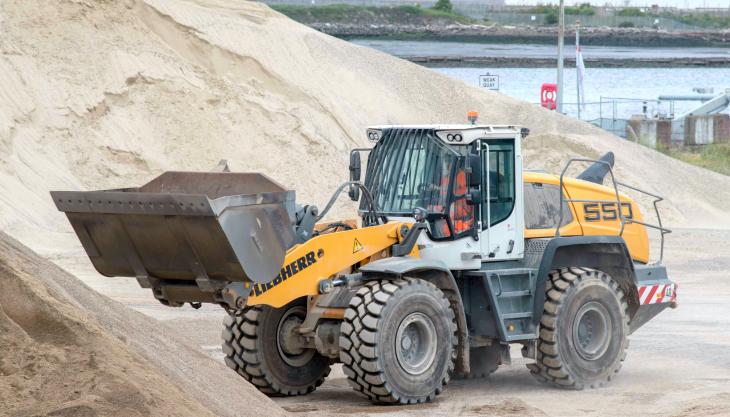 On of Ready Mix Tees Valley's new Liebherr L 550 XPower wheel loaders Liebherr L 550 XPower wheel loader