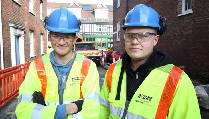 Lafarge Tarmac apprentices