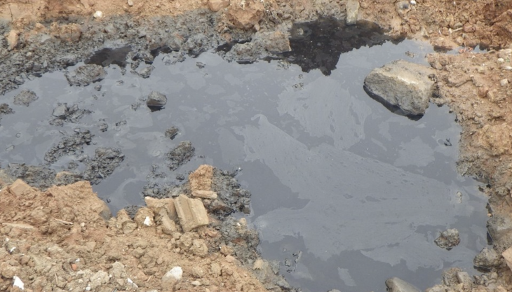Leachate has appeared in some surrounding areas due to the pollution Leachate pollution