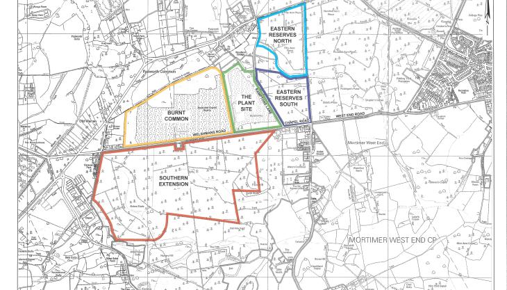 Mortimer Quarry location plan Location plan