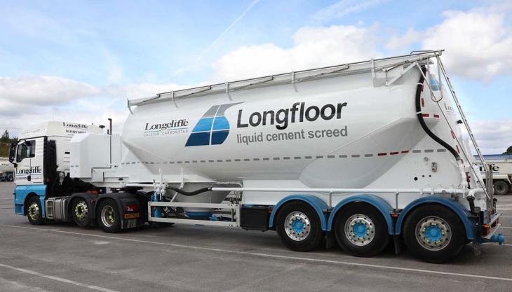 Longcliffe launch Longfloor liquid cement screed Longfloor tanker