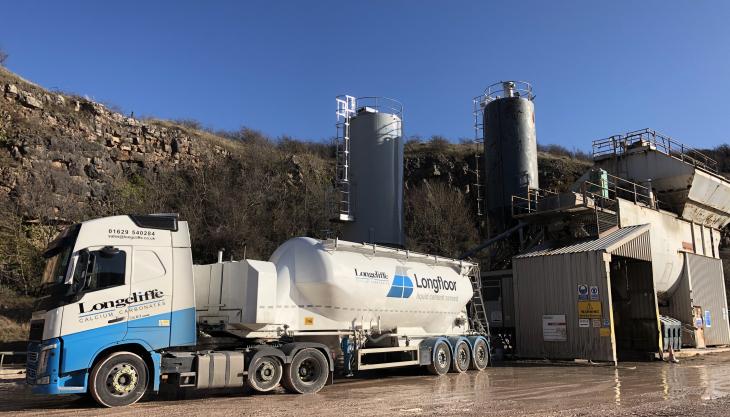 Longfloor delivery at Promix Concrete's plant on Colwyn Bay Longfloor delivery