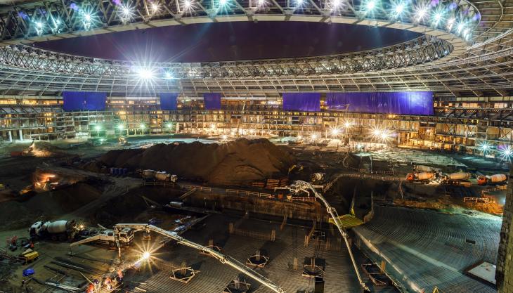 Renovation work at Moscow's flagship Luzhniki Stadium Luzhniki Stadium