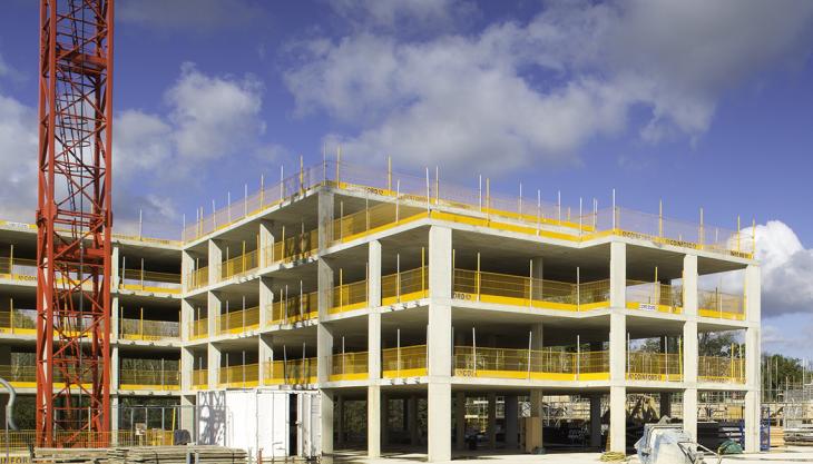 Nash Mills development, Hemel Hempstead – a six-floor reinforced concrete frame residential building. Photo: Coinford Construction CONSTRUCT and MPA