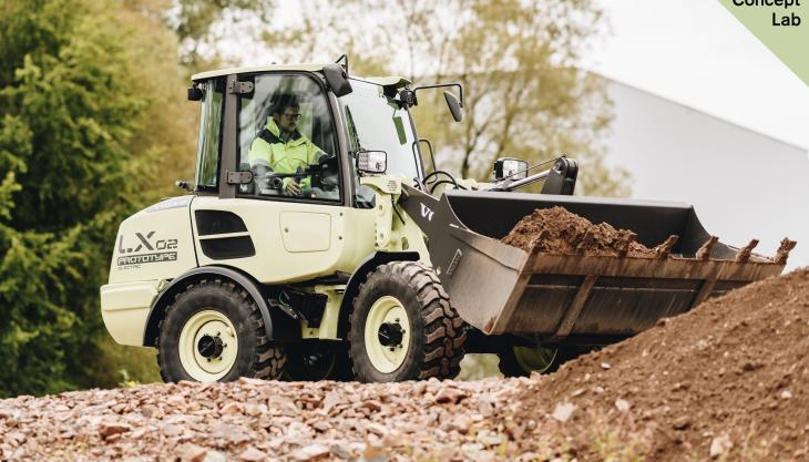 Prototype LX2 compact electric loader