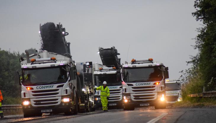 M2 resurfacing work