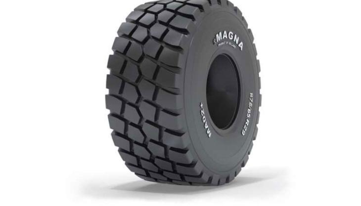 The Magna MA02+ tyre for ADTs Magna MA02+ tyre