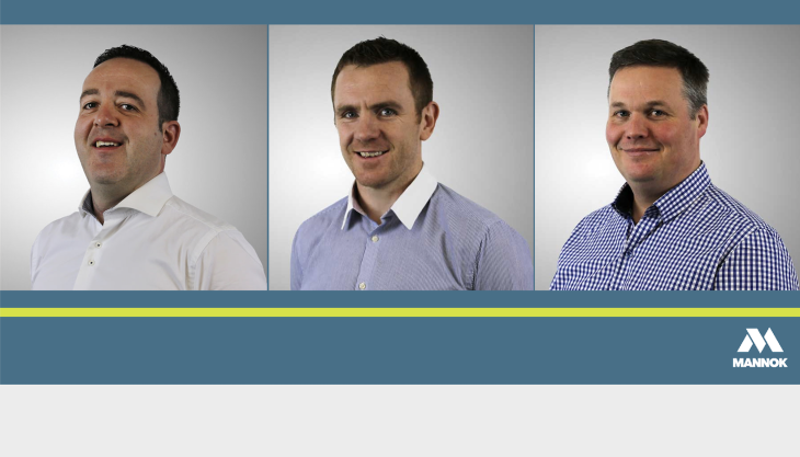 New appointments in Mannok's Irish sales management team Mannok Irish sales management team