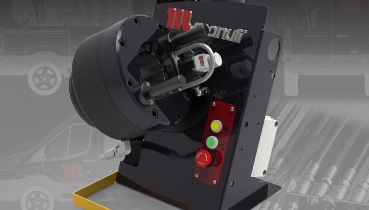 Manuli Hydraulics introduce the compact MRV 137 EVO R with fully adjustable crimping head Manuli mobile crimping machine
