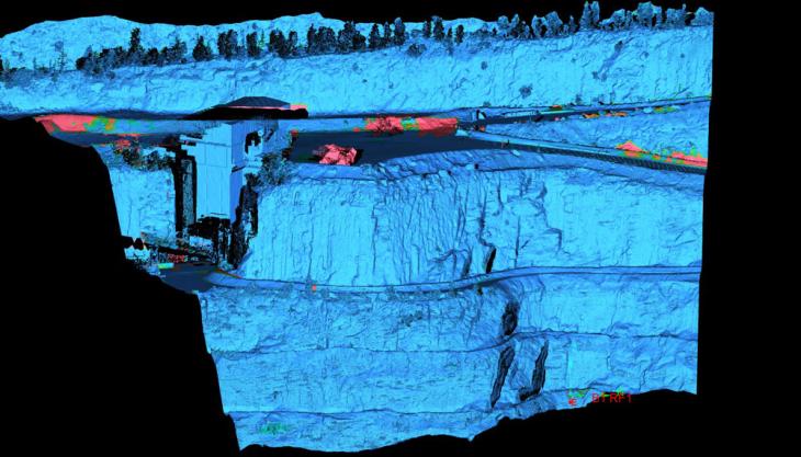 Maptek quarry face safety monitoring