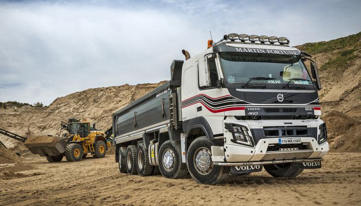 One of Martin Fortune Transport's Volvo FMX tippers Volvo FMX tipper truck