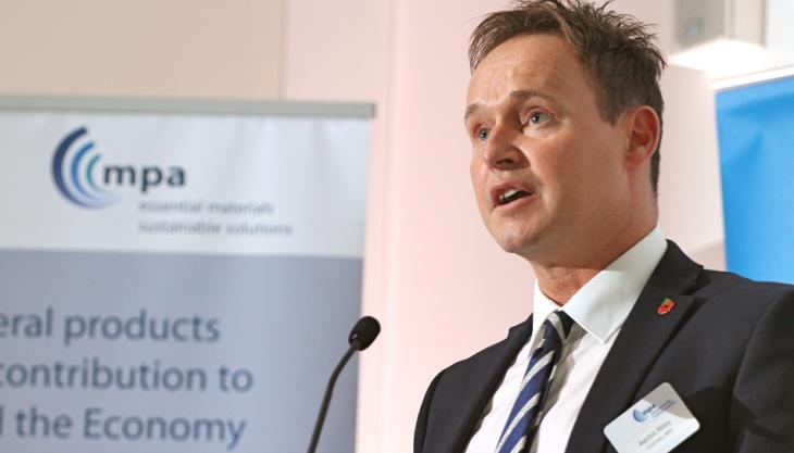 MPA chairman Martin Riley speaking at the Health and Safety Conference Martin Riley