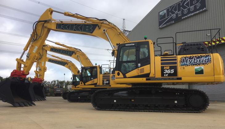Komatsu HB365LC-3 hybrid excavators Komatsu HB365LC-3 hybrid excavators