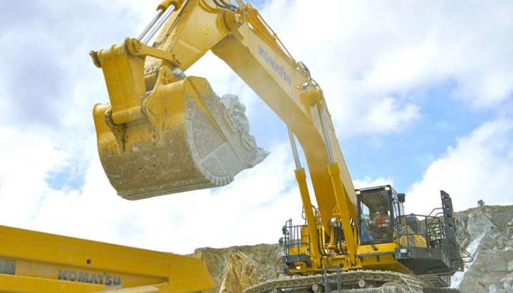 The new Komatsu PC1250-11 hydraulic excavator Komatsu PC1250-11 hydraulic excavator