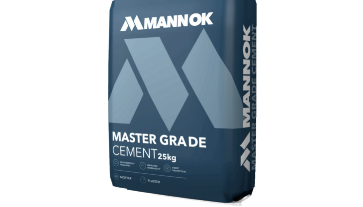 The new-look Mannok Master Grade Cement bags Master Grade Cement