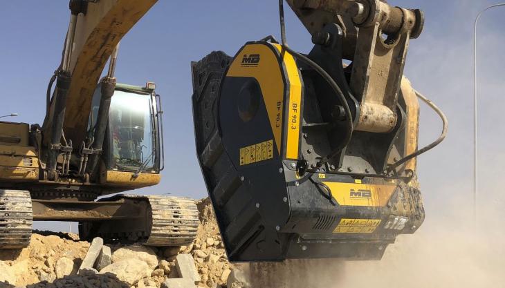 MB Crusher’s BF90.3 attachment has been designed to deliver increased recycling rates MB Crusher’s BF90.3 attachment has been designed to deliver increased recycling rates