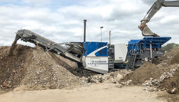The MOBICAT MC 110(i) EVO2 is designed for primary crushing in medium-hard to hard natural stone and recycling applications Kleemann MC 110(i) EVO2 mobile jaw crusher