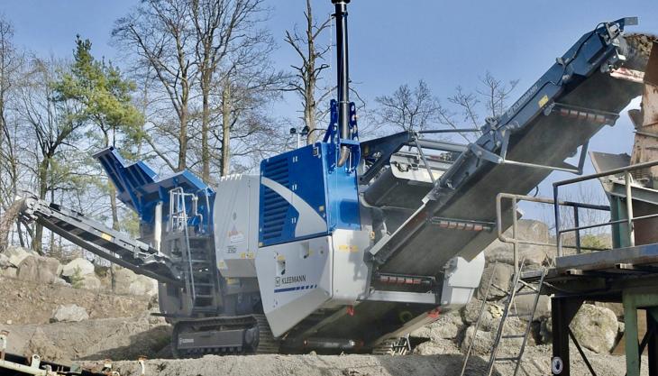 Recycling GmbH Lahnau's new Kleemann Mobicat MC 110(i) EVO2 jaw crusher Kleemann MC 110(i) EVO2 mobile jaw crusher