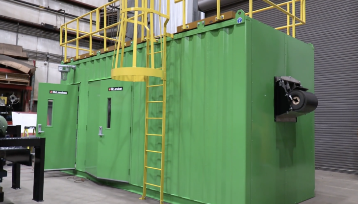 A McLanahan modular sample building McLanahan