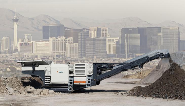 Metso Lokotrack Urban mobile crushing plant