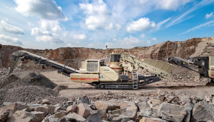 Metso LT200HP mobile crushing plant