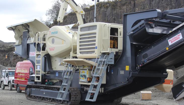 Metso Lokotrack LT120 mobile jaw crusher