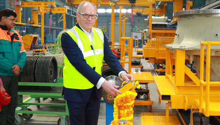 Metso’s president and CEO, Pekka Vauramo, participating the inauguration ceremony of the Metso Park expansion in Alwar, India Pekka Vauramo