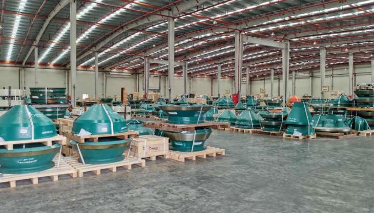 An efficient and optimized warehouse network will increase availability, improve customer service and decrease CO2 emissions Metso Outotec warehouse