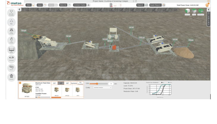 Metso have launched My Plant Planner, a new, free-to-use, on-line configurator for designing efficient crushing and screening plants Metso Plant Planner