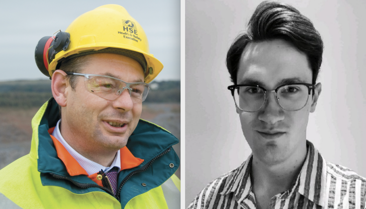 L-R: Colin Mew and Joseph Hackett Mew and Hackett
