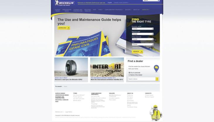 Michelin's new updated website Michelin