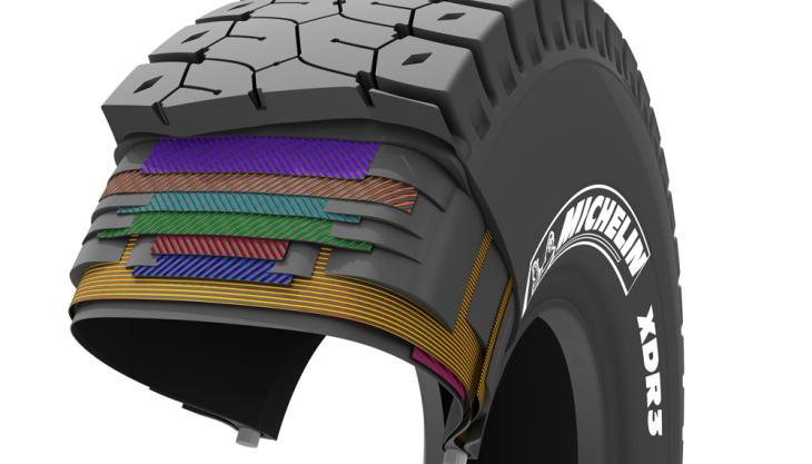 Michelin XDR3 earthmover tyre