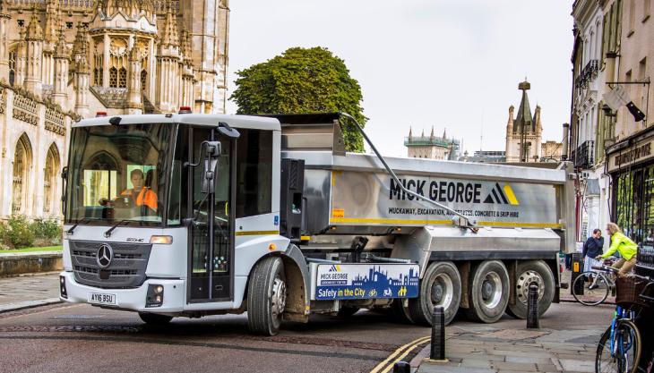 First Econic trucks enter service outside London Mercedes-Benz Econic construction vehicle