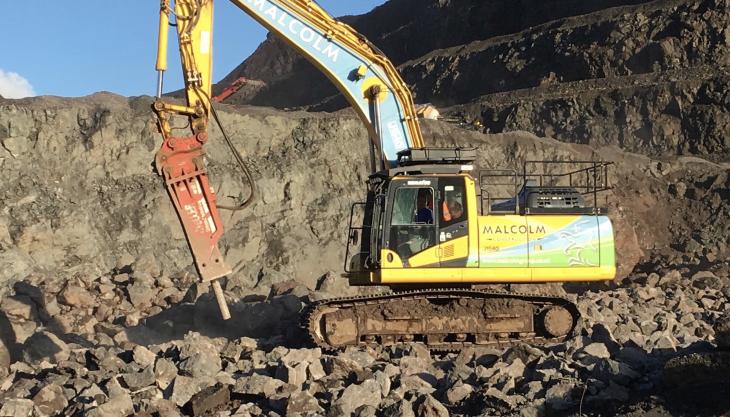Miller have secured an order for more than 30 quick-couplers and heavy-duty buckets from Malcolm Plant Miller and Malcolm