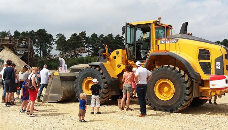 Visitors of all ages enjoyed seeing a variety of displays at the event Mortimer Quarry open day