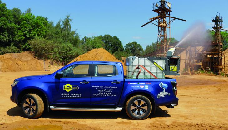 The Motofog MFX20 portable dust-suppression system, available from Inmalo Motofog MFX20 portable dust-suppression system