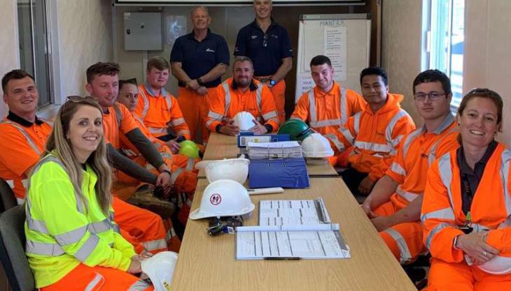 MP Skills apprentices on their site visit to West Deeping Quarry Apprentices