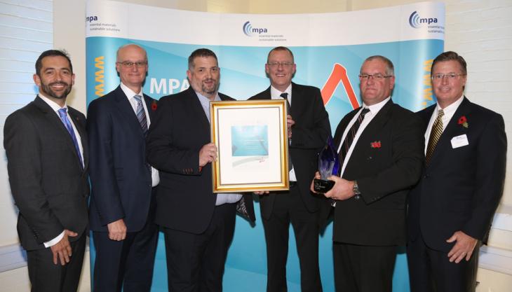 Hills Quarry Products win prestigious Health and Safety Award Sir Frank Davies Trophy winners