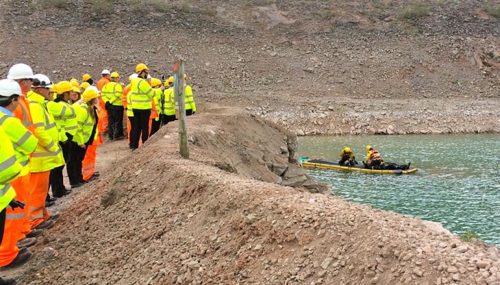 Rescue demonstration at CEMEX UK's Wenvoe Quarry Rescue demo