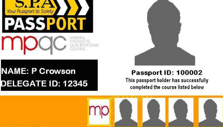 Contractors safety passport