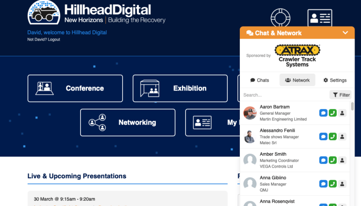 Building your contact base with the Hillhead Digital networking portal Networking portal