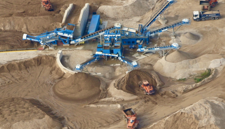 The new CDE wash recycling plant at Breedon's North Cave Quarry CDE wash recycling plant