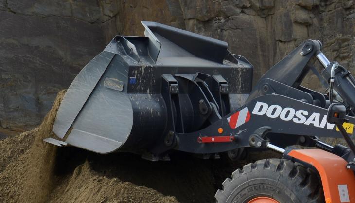 Doosan have introduced a new series of general-purpose performance buckets for wheel loaders Doosan buckets