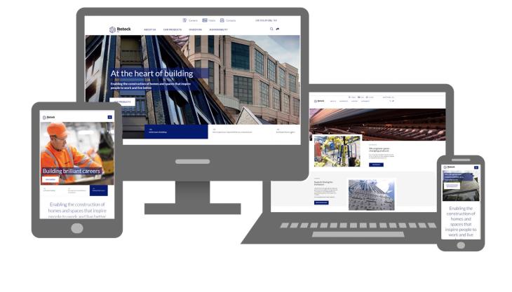 A new website is part of Ibstock’s new brand identity Ibstock website