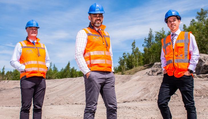 Left to right: Richard Dolman; Mike Henderson; and Matt Munro of AR Demolition 