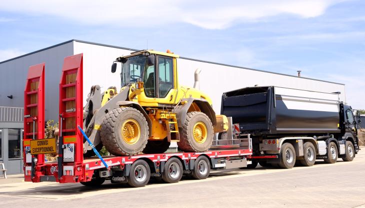 The new Nooteboom ASDS-33-03(EB) tridem centre-axle drawbar trailer Nooteboom drawbar trailer