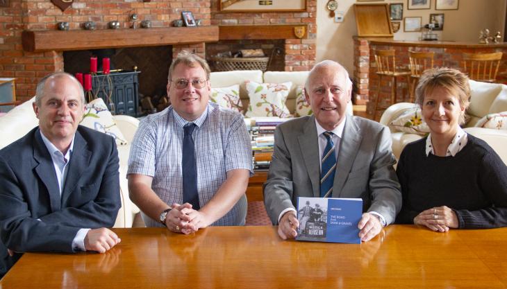 L-R: Launching ‘The Road from Sand & Gravel’, Steve Judge, Timothy Byrne, Norman Grundon and Paula Young Launch of 'The Road from Sand & Gravel'
