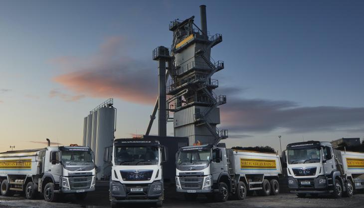 Aggregate Industries have strengthened their market position in the North East with the acquisition of Northumbrian Roads Ltd Northumbrian Roads Ltd
