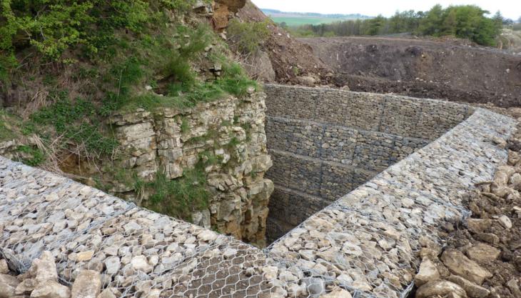 Bat cave at Middleton Quarry Bat cave