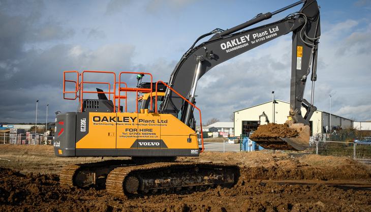 Oakley Plant's new Volvo EC220E excavator Volvo EC220E excavator